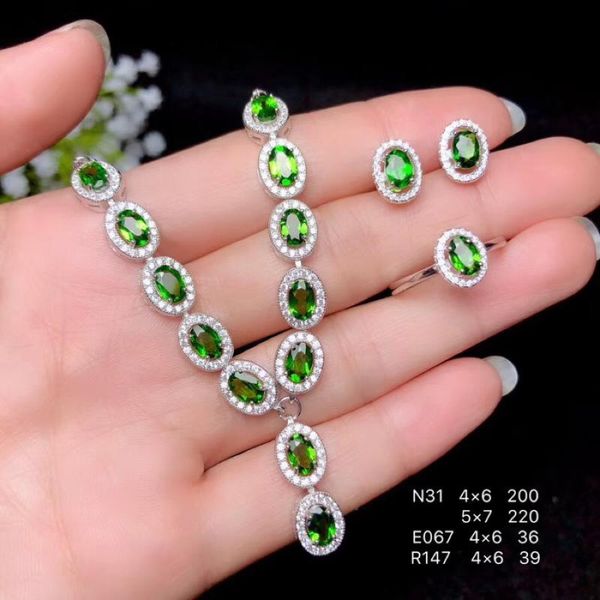 bracelet, earrings & necklace columbia natural diopside set ring fashionable with design quality 925 silver, Black
bracelet, earrings & necklace columbia natural diopside set ring fashionable with design quality 925 silver, Black