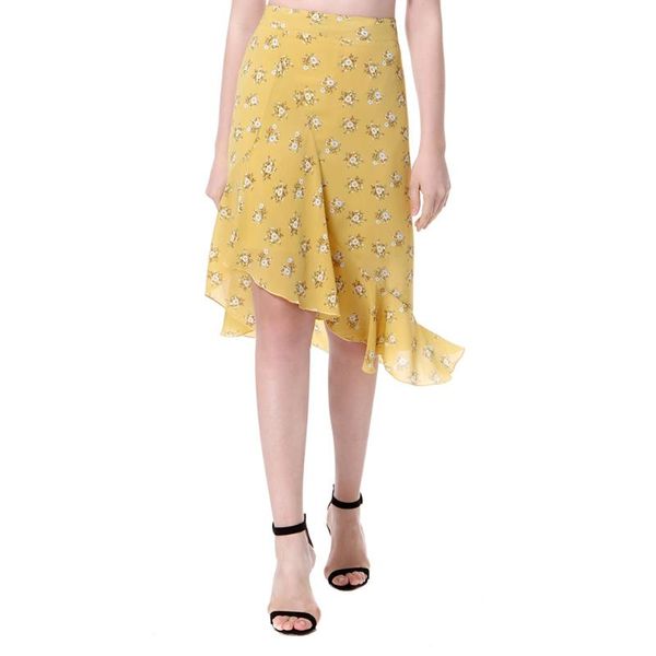 skirts 2021 retro women floral chiffon skirt asymmetric frill trim high waist ruffle side zipper midi yellow lolita saias, Black
skirts 2021 retro women floral chiffon skirt asymmetric frill trim high waist ruffle side zipper midi yellow lolita saias, Black