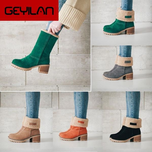 boots winter fur warm womans snow fashion square high heels ladies flock mid calf boot female casual boats femmes bottes, Black
boots winter fur warm womans snow fashion square high heels ladies flock mid calf boot female casual boats femmes bottes, Black