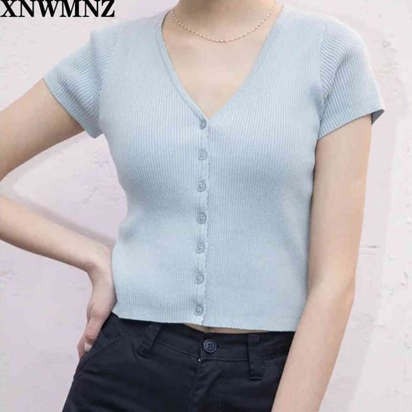 brandy women button knitted short sleeve korean style ribbed summer crop clothes tshirt shirt vintage t-shirt clothing 210510, White
brandy women button knitted short sleeve korean style ribbed summer crop clothes tshirt shirt vintage t-shirt clothing 210510, White