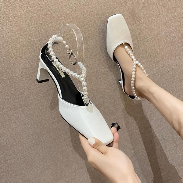summer pearl sandals clear heels shoes closed toe suit female beige all-match buckle strap black high fashion girls blo dress
summer pearl sandals clear heels shoes closed toe suit female beige all-match buckle strap black high fashion girls blo dress