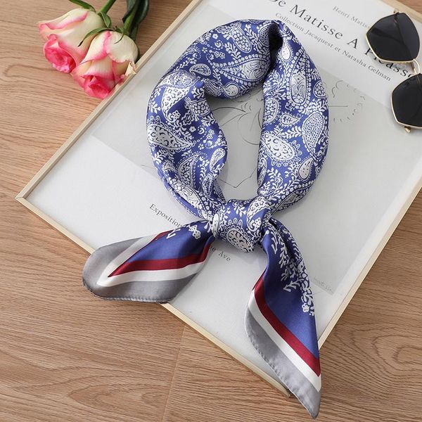 scarves silk square scarf hair neck print designer female cravat headkerchief fashion women bandana shawl and wraps, Blue;gray
scarves silk square scarf hair neck print designer female cravat headkerchief fashion women bandana shawl and wraps, Blue;gray