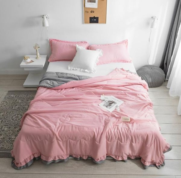 comforters & sets princess style pure color summer quilt bedspread blanket pink comforter soft bed cover twin full queen quilting lace bedcl
comforters & sets princess style pure color summer quilt bedspread blanket pink comforter soft bed cover twin full queen quilting lace bedcl