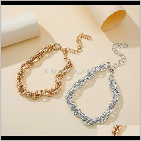 chokers necklaces & pendants jewelryhip personality trend simplicity short style twist thick chain fashion hip hop necklace drop delivery 20, Golden;silver
chokers necklaces & pendants jewelryhip personality trend simplicity short style twist thick chain fashion hip hop necklace drop delivery 20, Golden;silver