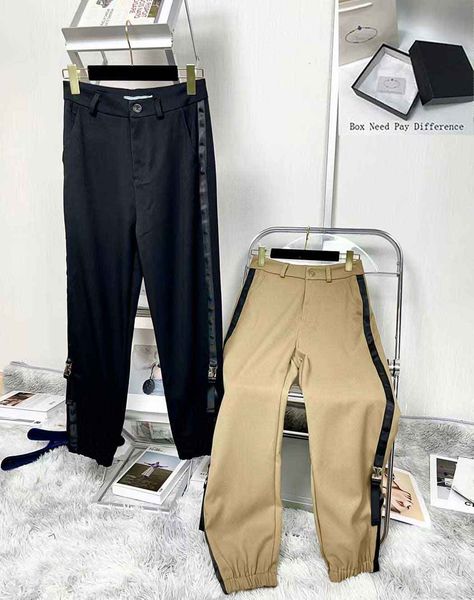 21aw women pants capris womens slacks casual pants youth bottoms high street elements style trousers fashion female clothing, Black;white
21aw women pants capris womens slacks casual pants youth bottoms high street elements style trousers fashion female clothing, Black;white