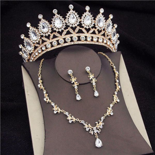 earrings & necklace luxury gorgeous crystal bridal jewelry sets for women rhinestone tiaras crown wedding dress set, Silver
earrings & necklace luxury gorgeous crystal bridal jewelry sets for women rhinestone tiaras crown wedding dress set, Silver