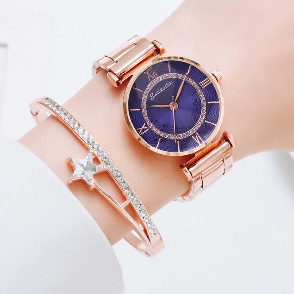 25# ladies diamond steel band bracelet watch set elegant geometric cuff bangles lovers jewelry valentine's day gift wristwatches, Slivery;brown
25# ladies diamond steel band bracelet watch set elegant geometric cuff bangles lovers jewelry valentine's day gift wristwatches, Slivery;brown