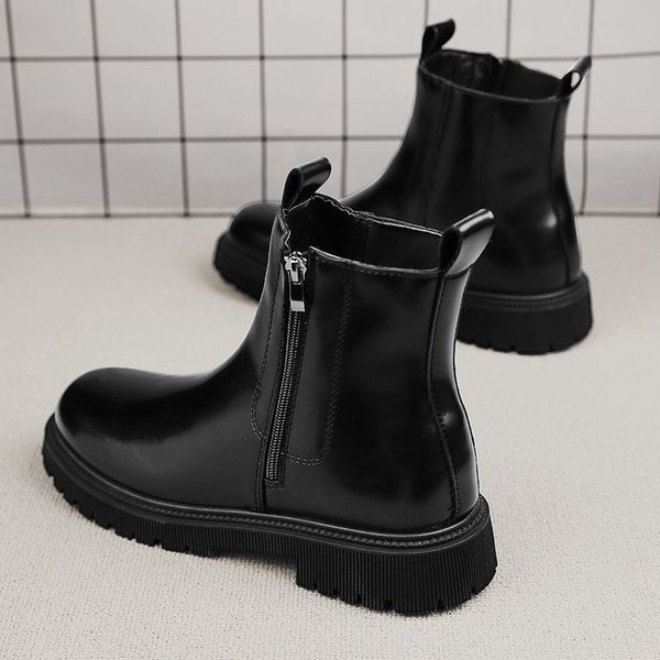 martin shoes winter british wind work boots men's black side zipper high motorcycle leather tide
martin shoes winter british wind work boots men's black side zipper high motorcycle leather tide
