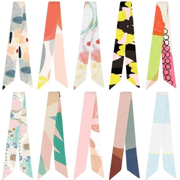 scarves small scarf geometric cartoon printing variety silk bag handle tied ribbon, Blue;gray
scarves small scarf geometric cartoon printing variety silk bag handle tied ribbon, Blue;gray