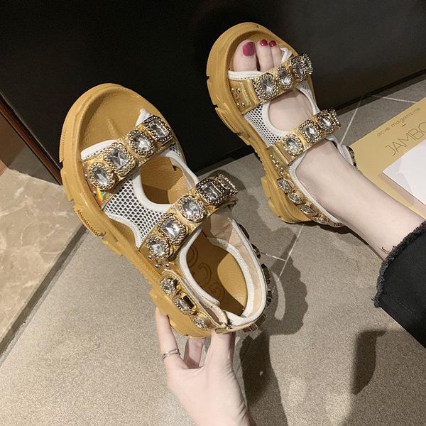 platform sandals summer drop european women sandal muffin station side air tide shoes rhinestone a309, Black
platform sandals summer drop european women sandal muffin station side air tide shoes rhinestone a309, Black