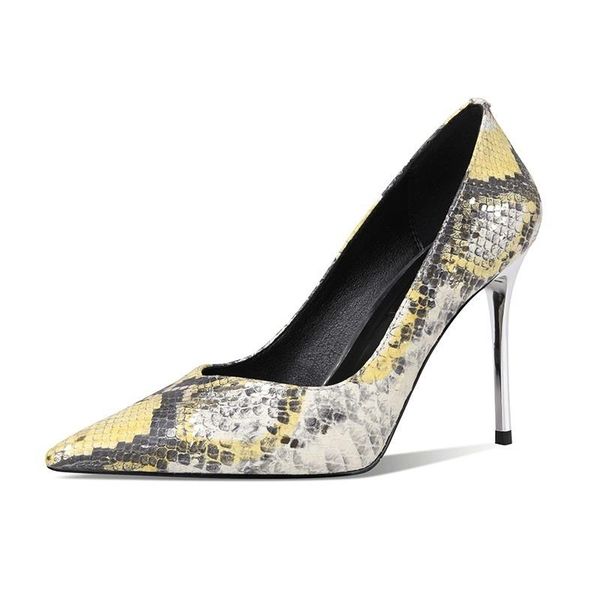 dress shoes spring autumn fashion women genuine leather snakeskin thin high heels pumps shallow pointed toe slip-on 0118, Black
dress shoes spring autumn fashion women genuine leather snakeskin thin high heels pumps shallow pointed toe slip-on 0118, Black
