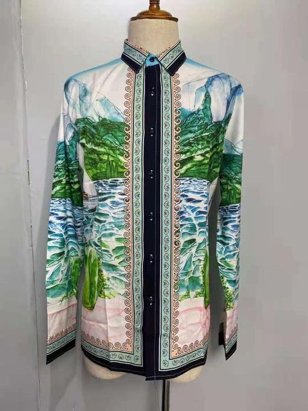 men's casual shirts w0912 fashion 2021 runway luxury european design party style clothing, White;black
men's casual shirts w0912 fashion 2021 runway luxury european design party style clothing, White;black
