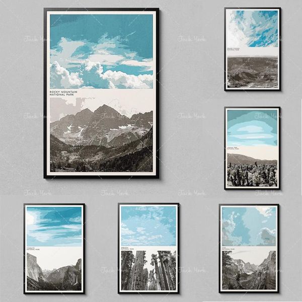 paintings rocky mountain poster - national park iconic landscapes art decor 
paintings rocky mountain poster - national park iconic landscapes art decor