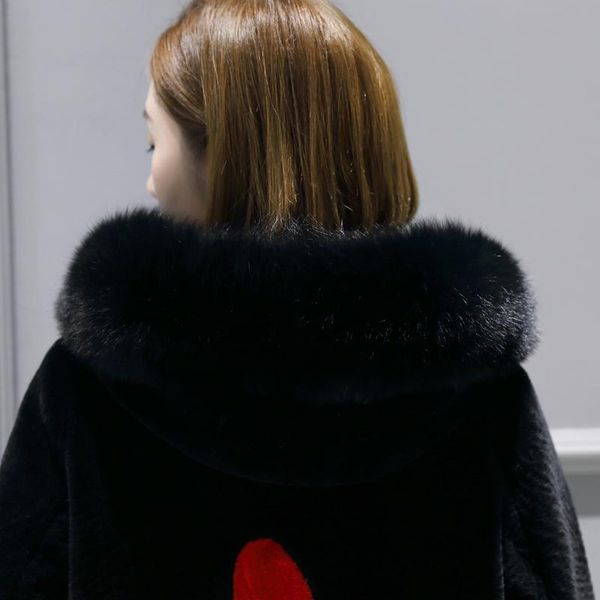 women's fur & faux fashion sheep shearling overcoat female 2021 long real coat women winter warm jacket wool cashmere outerwear lw1531, Black
women's fur & faux fashion sheep shearling overcoat female 2021 long real coat women winter warm jacket wool cashmere outerwear lw1531, Black