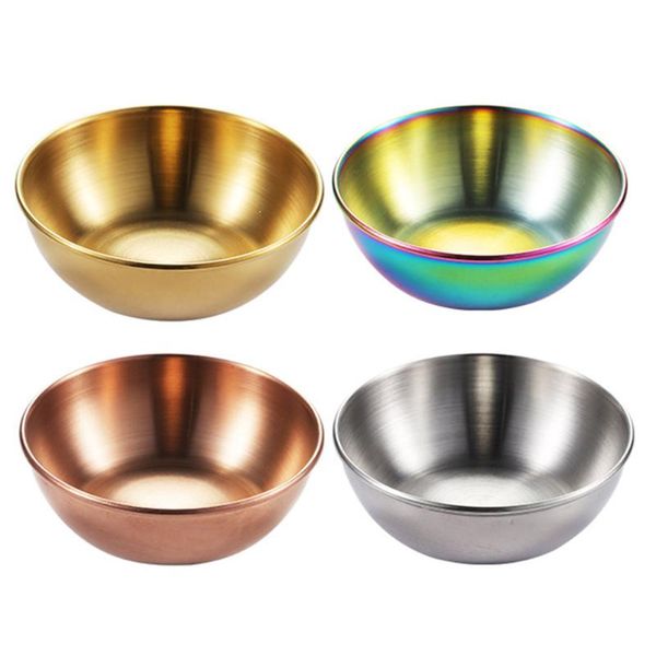 dishes & plates 4pcs seasoning dish round vinegar holder stainless steel sauce bowl tableware
dishes & plates 4pcs seasoning dish round vinegar holder stainless steel sauce bowl tableware