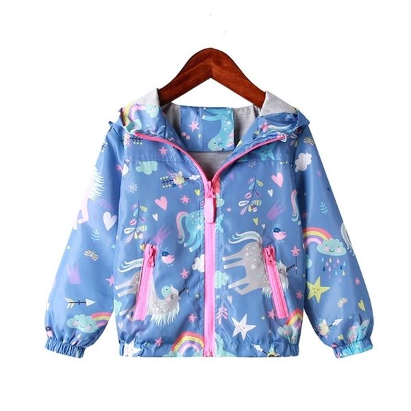 spring jacket for girls coats hooded unicorn rainbow pattern baby clothes outerwear kids windbreaker autumn jackets 211204, Blue;gray
spring jacket for girls coats hooded unicorn rainbow pattern baby clothes outerwear kids windbreaker autumn jackets 211204, Blue;gray