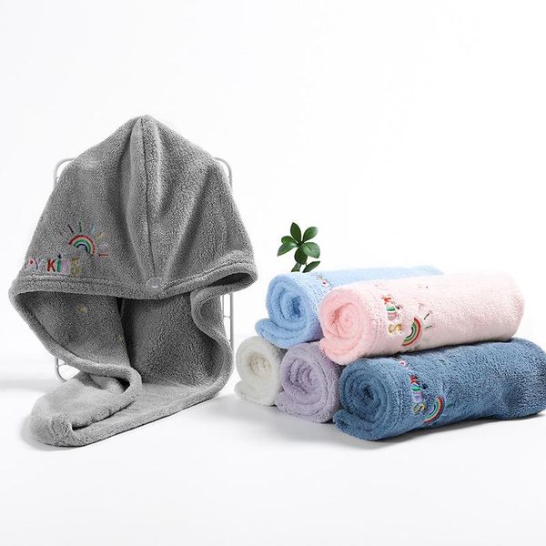 towel shower wrap head hair cap kids embroidered rainbow turban bath spa fast dry twist fleece 1/2/5/10 pcs
towel shower wrap head hair cap kids embroidered rainbow turban bath spa fast dry twist fleece 1/2/5/10 pcs
