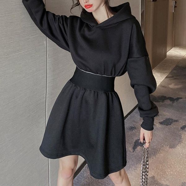 harajuku mini winter hooded black gothic dress elastis waist long sleeve solid streetwear hip hop retro vintage party dresses casual, Black;gray
harajuku mini winter hooded black gothic dress elastis waist long sleeve solid streetwear hip hop retro vintage party dresses casual, Black;gray