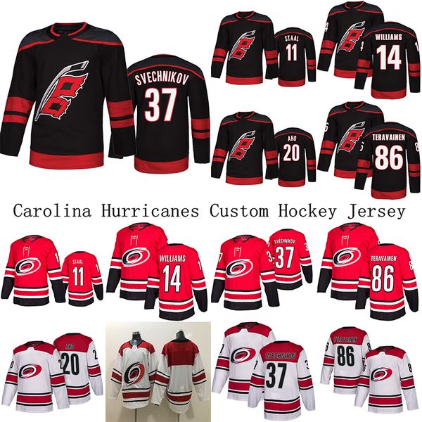 37 andrei svechnikov coutom carolina hurricanes jersey 20 sebastian aho 11 staal 74 jaccob slavin 48 martinook (a) 16 vincent trocheck hocke, Black;red
37 andrei svechnikov coutom carolina hurricanes jersey 20 sebastian aho 11 staal 74 jaccob slavin 48 martinook (a) 16 vincent trocheck hocke, Black;red