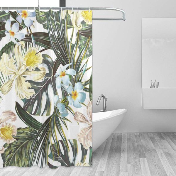 summer exotic palm leaves orchid flower shower curtain for bathroom with 7-12 hooks 55x72 inch polyester fabric machine
summer exotic palm leaves orchid flower shower curtain for bathroom with 7-12 hooks 55x72 inch polyester fabric machine