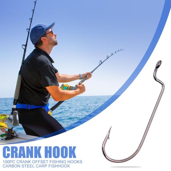 wide crank 100pcs offset fishing hooks barbed fishhooks bass carp for soft worm lure river supplies
wide crank 100pcs offset fishing hooks barbed fishhooks bass carp for soft worm lure river supplies