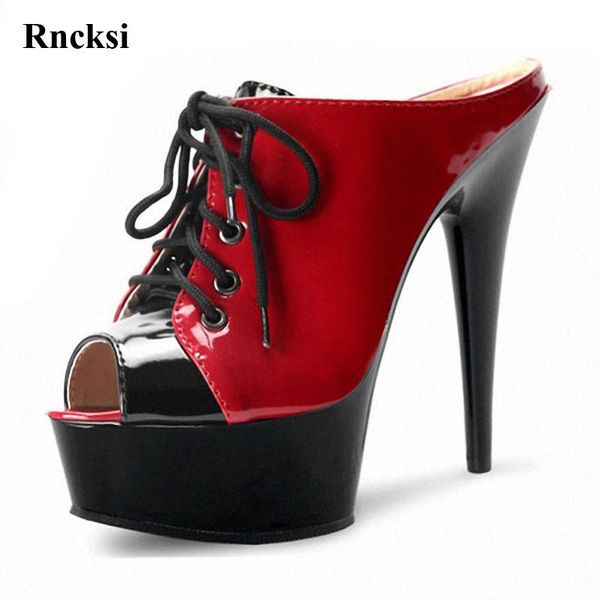 rncksi fashion 15cm high-heeled shoes lace up plus size slippers 6 inch stripper hand made high heel, Black
rncksi fashion 15cm high-heeled shoes lace up plus size slippers 6 inch stripper hand made high heel, Black