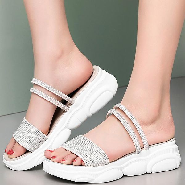 sliver sandals woman summer wedges fashionable rubber chunky shoes for girl light massage casual platfrom female, Black
sliver sandals woman summer wedges fashionable rubber chunky shoes for girl light massage casual platfrom female, Black