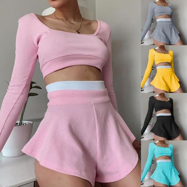 women's shorts fashion women outfit color block slim casual long sleeve culottes for fitness, White;black
women's shorts fashion women outfit color block slim casual long sleeve culottes for fitness, White;black