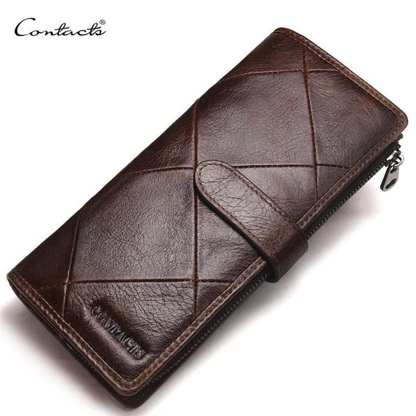 leather wallet for men long men's casual buckle tri-fold clutch large capacity card holder wallets, Red;black
leather wallet for men long men's casual buckle tri-fold clutch large capacity card holder wallets, Red;black
