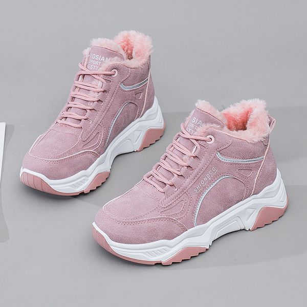 2021 Newest Fashion Casual Womens Shoes Ladies Sneakers Add Cotton Keeping Warm Lace Shoes Outdoor Height Increasing Pu Leather, Black
2021 Newest Fashion Casual Womens Shoes Ladies Sneakers Add Cotton Keeping Warm Lace Shoes Outdoor Height Increasing Pu Leather, Black