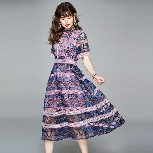 llzacoosh fashion summer lace midi dress women's short sleeve floral print patchwork hollow out female vintage dres 210514, Black;gray
llzacoosh fashion summer lace midi dress women's short sleeve floral print patchwork hollow out female vintage dres 210514, Black;gray