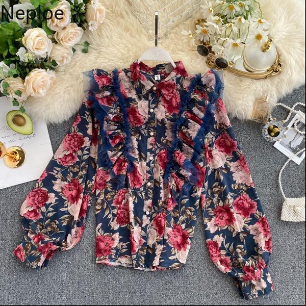retro ruffles print chiffon women blouses turn down collar puff long sleeve blouse autumn spring holiday beach, White
retro ruffles print chiffon women blouses turn down collar puff long sleeve blouse autumn spring holiday beach, White