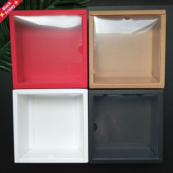 10pcs with transparent pvc window gift box chocolate candy hnadmade boxes christmas wedding decoration event & party supplies wrap
10pcs with transparent pvc window gift box chocolate candy hnadmade boxes christmas wedding decoration event & party supplies wrap