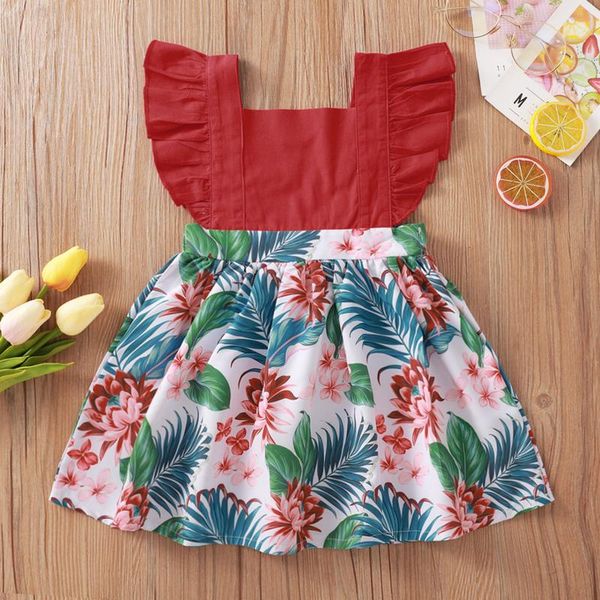 girl's dresses dress 2021 born infant baby girls ruffle floral watermelon print princess cartoon, Red;yellow
girl's dresses dress 2021 born infant baby girls ruffle floral watermelon print princess cartoon, Red;yellow