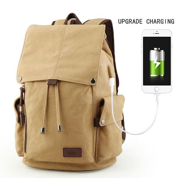backpack men's canvas usb charging port school backpacks for 15 inch lapvintage travel bags mochila
backpack men's canvas usb charging port school backpacks for 15 inch lapvintage travel bags mochila