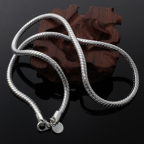 chains noble 925 sterling silver 4mm snake necklace solid chain luxury gorgeous charm fashion for men women 20/24inches jewelry
chains noble 925 sterling silver 4mm snake necklace solid chain luxury gorgeous charm fashion for men women 20/24inches jewelry