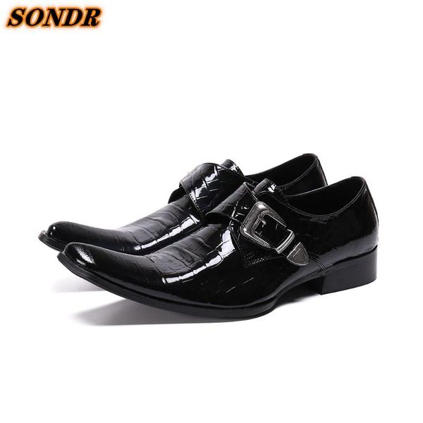 dress shoes korean style men genuine leather square toe buckle strap crocodile skin business oxford scarpe da uomo, Black
dress shoes korean style men genuine leather square toe buckle strap crocodile skin business oxford scarpe da uomo, Black