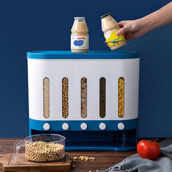 separate grain cereal can rice storage cylinder automatic plastic box for kitchen pld bottles & jars
separate grain cereal can rice storage cylinder automatic plastic box for kitchen pld bottles & jars