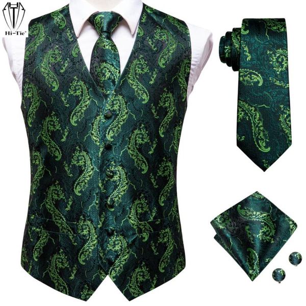 men's vests hi-tie luxury silk mens suit green floral 4pc jacquard waistcoat men vest tie hanky cufflinks set for dress wedding gift, Black;white
men's vests hi-tie luxury silk mens suit green floral 4pc jacquard waistcoat men vest tie hanky cufflinks set for dress wedding gift, Black;white