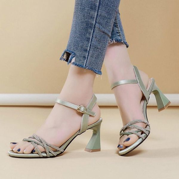 sandals 2021 summer women bling heels shoes chunky high dress ankle strap sandalias mujer crystal pumps 9097c, Black
sandals 2021 summer women bling heels shoes chunky high dress ankle strap sandalias mujer crystal pumps 9097c, Black