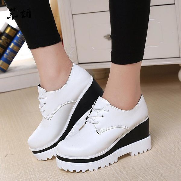 dress shoes spring and autumn arrival women fashion wedge casual height increase thick heel, Black
dress shoes spring and autumn arrival women fashion wedge casual height increase thick heel, Black