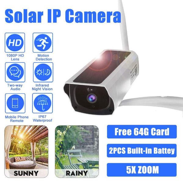 1920x1080p hd solar powered wifi camera with 64gb memory card cctv outdoor waterproof security surveillance vedio ip cameras
1920x1080p hd solar powered wifi camera with 64gb memory card cctv outdoor waterproof security surveillance vedio ip cameras