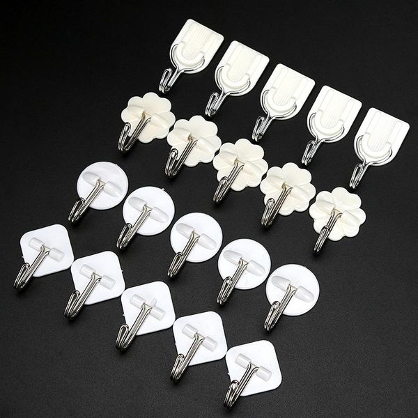 10pcs strong adhesive wall sticky hooks 180 degree rotating stick on for bathroom kitchen key holder hanging shelf 4 types & rails
10pcs strong adhesive wall sticky hooks 180 degree rotating stick on for bathroom kitchen key holder hanging shelf 4 types & rails
