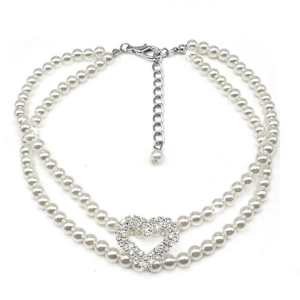 pet cute pearl collar necklace with rhinestone heart princess wedding for small dogs cats kitten puppy rabbits, white dog collars & leashes
pet cute pearl collar necklace with rhinestone heart princess wedding for small dogs cats kitten puppy rabbits, white dog collars & leashes