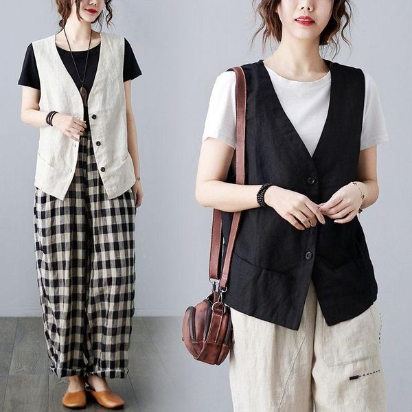 women's vests women vest 2021 ladies summer plus size loose outer waistcoat tide v-neck single breasted shirt blazer casual zh1063, Black;white
women's vests women vest 2021 ladies summer plus size loose outer waistcoat tide v-neck single breasted shirt blazer casual zh1063, Black;white