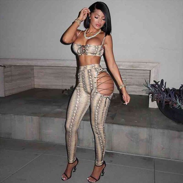 snake print 2 piece suit womenpant hollow out drawstring tank cropped bodycon high waist pants clubwear female, White
snake print 2 piece suit womenpant hollow out drawstring tank cropped bodycon high waist pants clubwear female, White