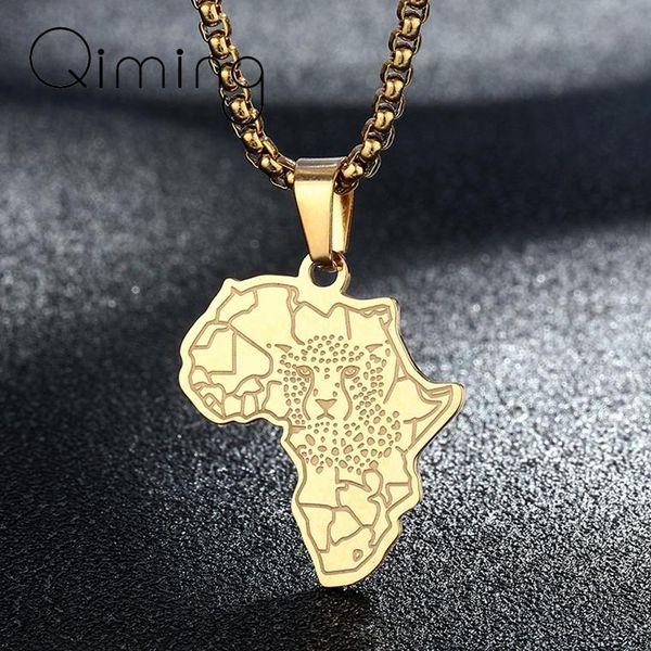 pendant necklaces country africa map with tiger face golden necklace for women african jewelry stainless steel punk men gift, Silver
pendant necklaces country africa map with tiger face golden necklace for women african jewelry stainless steel punk men gift, Silver