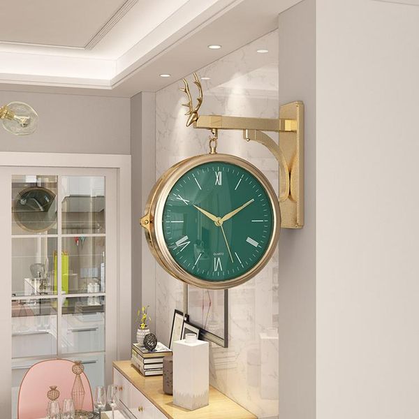 wall clocks luxury deer nordic design clock double sided metal art home decor living room relojes bi50wc
wall clocks luxury deer nordic design clock double sided metal art home decor living room relojes bi50wc