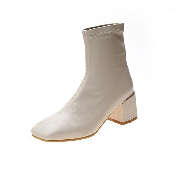 boots women's british style 2021 autumn and winter wild stretch beige skinny medium thick heel short booties heels1, Black
boots women's british style 2021 autumn and winter wild stretch beige skinny medium thick heel short booties heels1, Black