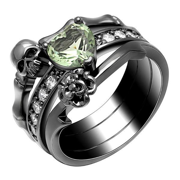 wedding rings ufooro heart zircon red/olive stone evil skull flower ring sets silver black gold punk skeleton for women party gift, Slivery;golden
wedding rings ufooro heart zircon red/olive stone evil skull flower ring sets silver black gold punk skeleton for women party gift, Slivery;golden